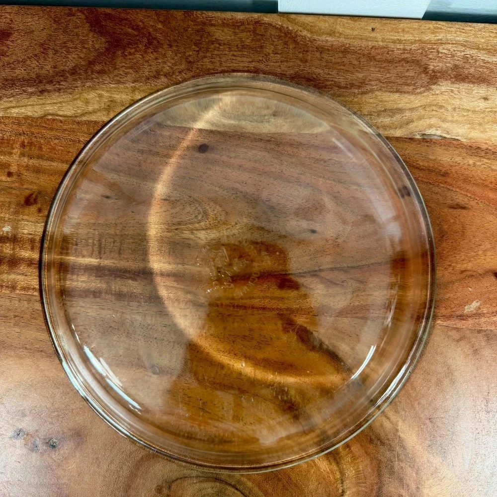 Anchor Hocking Fire-King Clear Glass‎ 9 Inch Pie Plates Set of 2 450 Made in USA